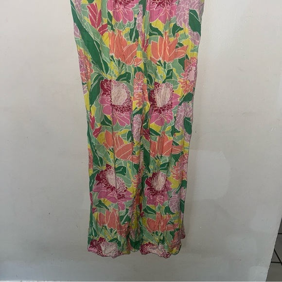 American & Beyond Floral Sleeveless Jumpsuit - Picture 3 of 4
